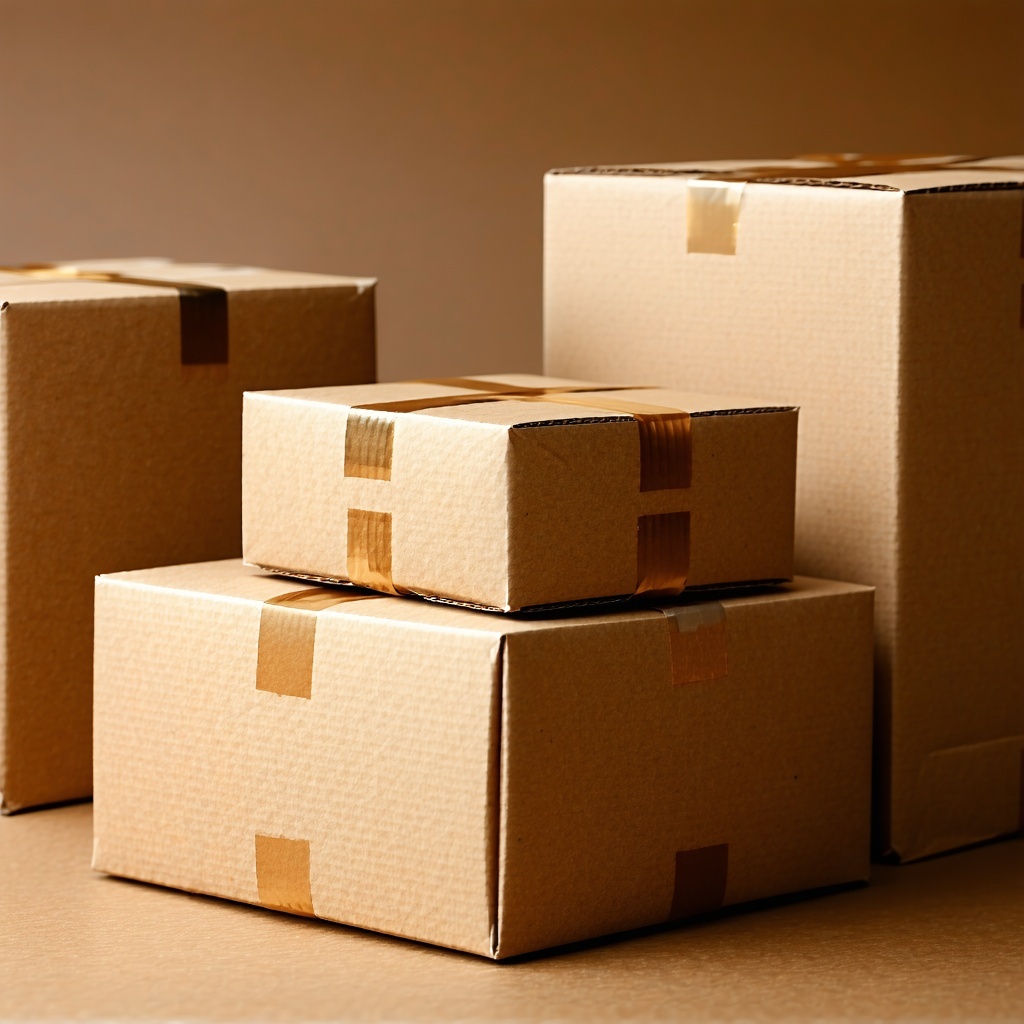 create an image that represents packaging capabilities with machine or corrugated background